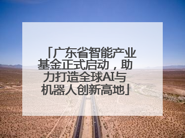 广东省智能产业基金正式启动，助力打造全球AI与机器人创新高地