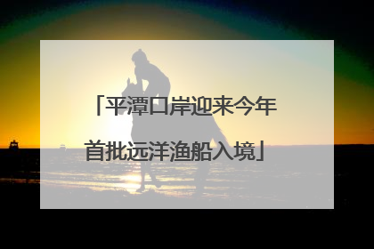 平潭口岸迎来今年首批远洋渔船入境