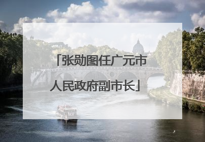 张勋图任广元市人民政府副市长