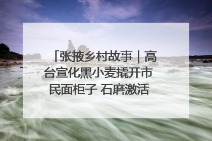 张掖乡村故事｜高台宣化黑小麦撬开市民面柜子 石磨激活村集体钱匣子