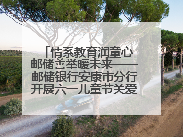 情系教育润童心 邮储善举暖未来——邮储银行安康市分行开展六一儿童节关爱慰问活动