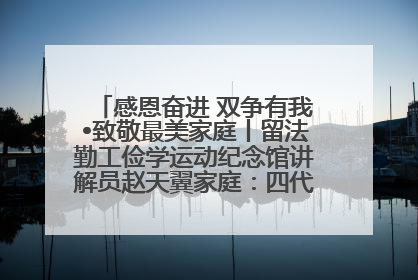 感恩奋进 双争有我•致敬最美家庭丨留法勤工俭学运动纪念馆讲解员赵天翼家庭：四代人一脉相承赤子心