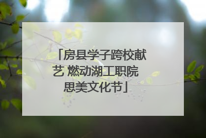 房县学子跨校献艺 燃动湖工职院思美文化节