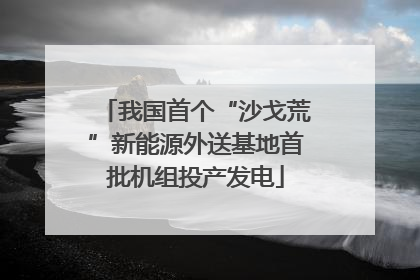 我国首个“沙戈荒”新能源外送基地首批机组投产发电