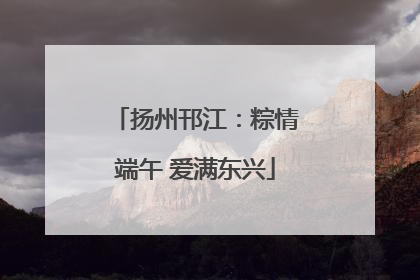 扬州邗江：粽情端午 爱满东兴