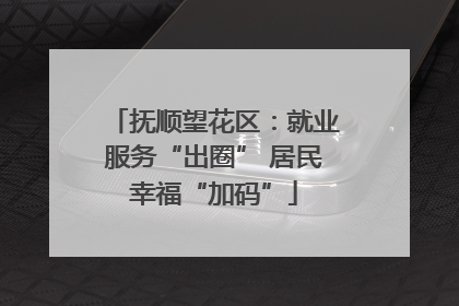 抚顺望花区：就业服务“出圈” 居民幸福“加码”