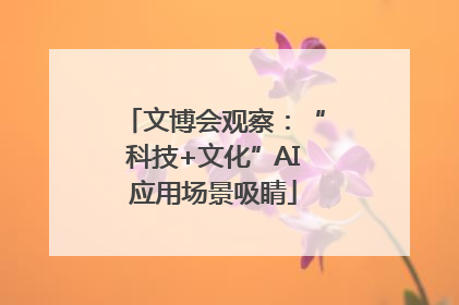 文博会观察：“科技+文化”AI应用场景吸睛