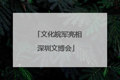 文化皖军亮相深圳文博会