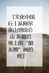 文化中国行丨从阿尔泰山到昆仑山 新疆岩壁上的“朋友圈”画的啥
