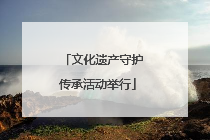 文化遗产守护传承活动举行