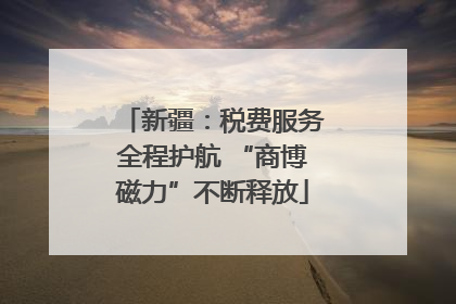 新疆：税费服务全程护航 “商博磁力”不断释放