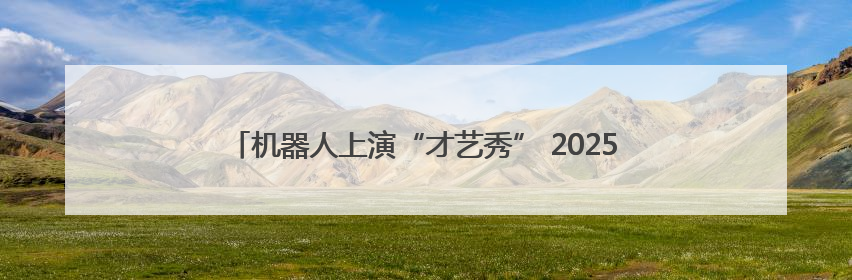 机器人上演“才艺秀” 2025智能机器人发展大会在南京召开