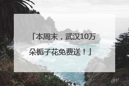 本周末，武汉10万朵栀子花免费送！