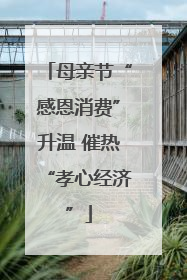 母亲节“感恩消费”升温 催热“孝心经济”