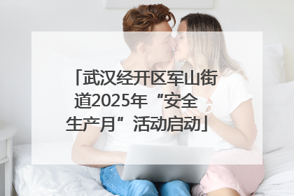 武汉经开区军山街道2025年“安全生产月”活动启动