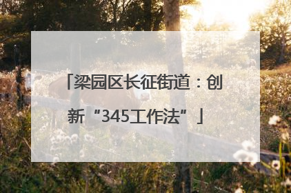 梁园区长征街道：创新“345工作法”