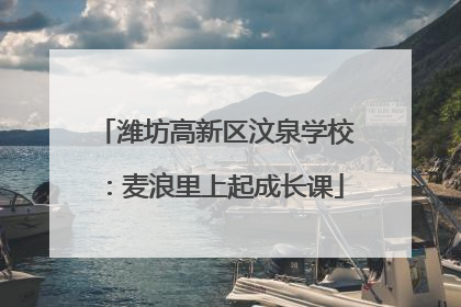 潍坊高新区汶泉学校：麦浪里上起成长课