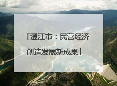 澄江市：民营经济创造发展新成果
