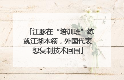 江豚在“培训班”练就江湖本领，外国代表想复制技术回国