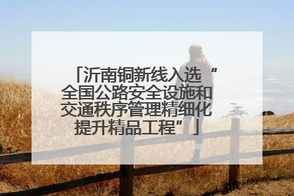 沂南铜新线入选“全国公路安全设施和交通秩序管理精细化提升精品工程”
