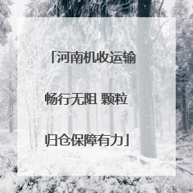 河南机收运输畅行无阻 颗粒归仓保障有力