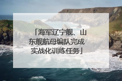 海军辽宁舰、山东舰航母编队完成实战化训练任务