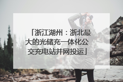 浙江湖州：浙北最大的光储充一体化公交充电站并网投运