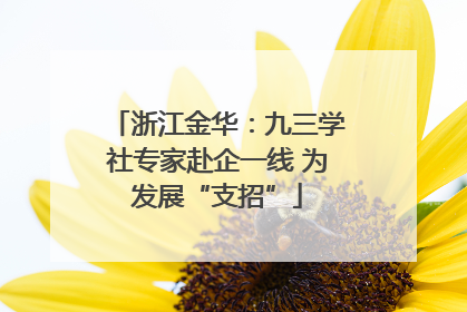 浙江金华：九三学社专家赴企一线 为发展“支招”
