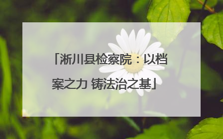 淅川县检察院：以档案之力 铸法治之基