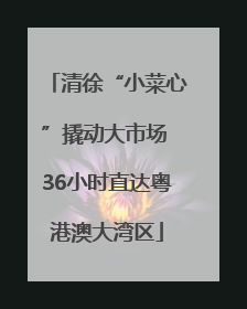 清徐“小菜心”撬动大市场 36小时直达粤港澳大湾区