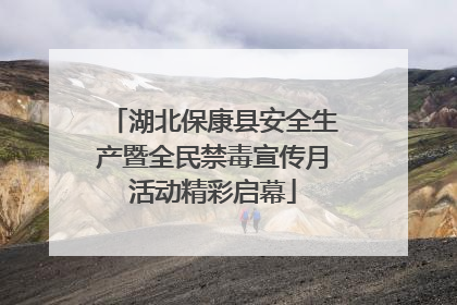 湖北保康县安全生产暨全民禁毒宣传月活动精彩启幕