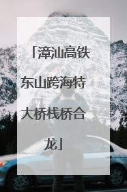 漳汕高铁东山跨海特大桥栈桥合龙