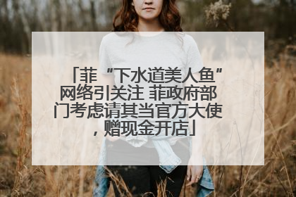菲“下水道美人鱼”网络引关注 菲政府部门考虑请其当官方大使，赠现金开店