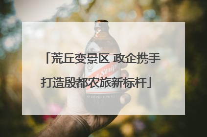 荒丘变景区 政企携手打造殷都农旅新标杆