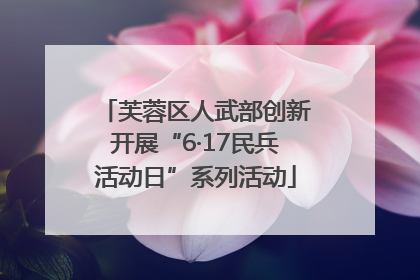 芙蓉区人武部创新开展“6·17民兵活动日”系列活动