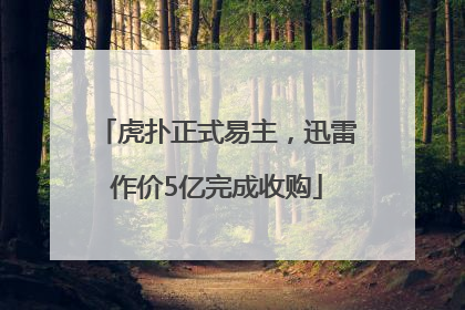 虎扑正式易主，迅雷作价5亿完成收购