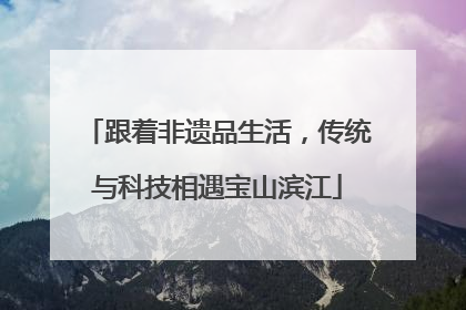 跟着非遗品生活，传统与科技相遇宝山滨江