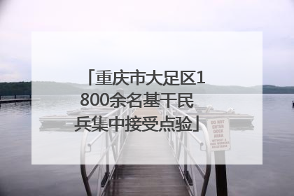重庆市大足区1800余名基干民兵集中接受点验