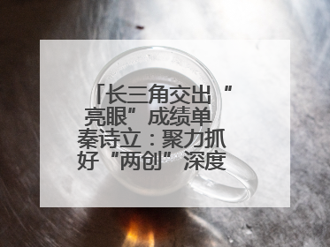 长三角交出“亮眼”成绩单 秦诗立：聚力抓好“两创”深度融合这个棋眼