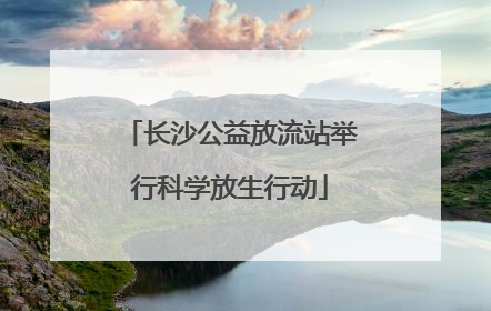 长沙公益放流站举行科学放生行动