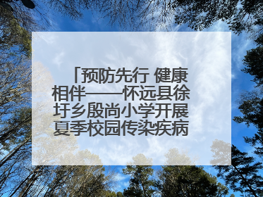 预防先行 健康相伴——怀远县徐圩乡殷尚小学开展夏季校园传染疾病防控主题活动