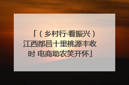 （乡村行·看振兴）江西都昌十里桃源丰收时 电商助农笑开怀