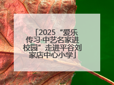 2025“爱乐传习·中艺名家进校园”走进平谷刘家店中心小学
