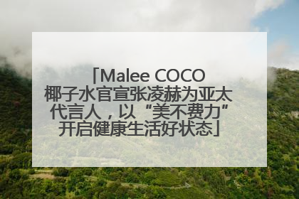 Malee COCO椰子水官宣张凌赫为亚太代言人，以“美不费力”开启健康生活好状态